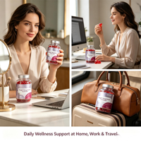 Gummies OEM à Marque Blanche pour la Gestion du Poids chez l'Adulte : Équilibre Métabolique et Soutien Quotidien au Bien-être - 60 Gummies en Forme de Cœur