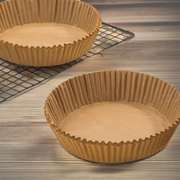 Emballages jetables écologiques pour cupcakes, résistants à la chaleur, antiadhésifs, anti-graisse, faciles à démouler, qualité alimentaire, disponibles en OEM pour friteuses à air.