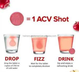 טבליות קולגן ימי של Ausreson מוצרי טיפוח לעור חומצה היאלורונית תוסף ויטמין C טבליות קולגן תוססות - Product Image 2