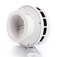 Pièces de systèmes CVC, prix d'usine, ventilateur d'évacuation à cordelette ronde en plastique VPPR, blanc, grille d'aération pour ventilation
