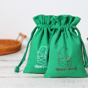 Sac cadeau personnalisé en coton biologique à fond rond pour bougies, avec cordon de serrage, pochette en coton naturel pour bougies - Product Image 5