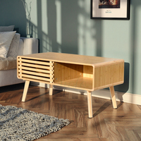 Table de meuble de télévision en bambou, bois massif, moderne et écologique, meuble polyvalent pour chambre à coucher, salle à manger, ferme et salon