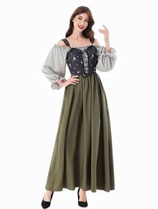 Vestido Medieval de Halloween, Estilo Renacentista Bávaro, Disfraz para Mujer, Oktoberfest, Venta Caliente, Envío Internacional - Product Image 6