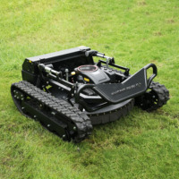 Tondeuse à gazon sur chenilles télécommandée 22 CV, coupe-herbe à essence 900 mm pour vergers, pentes et remise en état des terres