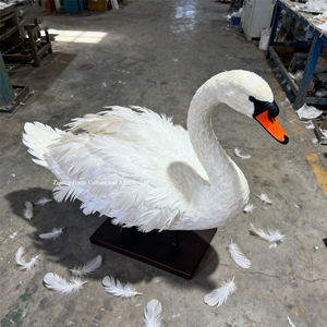 Gerçekçi Çelik Animatronik Kuğu Modeli - Bahçeler, Alışveriş Merkezleri, Açık/Kapalı Sergiler için Gerçekçi Kuş Dekoru (Özelleştirilebilir) - Product Image 2