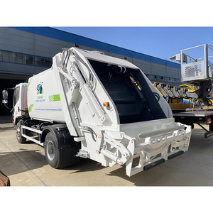 รถบรรทุกอัดขยะจีน Faw 4x2 7 คิว แบบบรรทุกด้านหลัง สำหรับบีบอัดและขนย้ายขยะ - Product Image 3