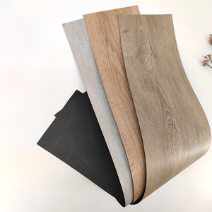 SPC Self Adhesive Modern Bedroom Natural Oak Walnut Maple Wood Grain Eco-Friendly PVC Vinyl <b>Flooring</b> Waterproof 5-Year Warranty - Product Image 1