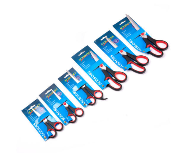 Маленькая резиновая ручка промышленная школьная резка бумаги офисный ученик портной стальной ножницы