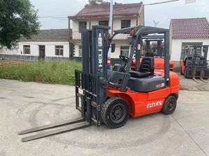 Chariot élévateur diesel Heli CPCD25 de 2,5 tonnes en bon état, d'occasion, avec moteur et engrenages d'origine, garantie 1 an, rapport de test, inspection vidéo - Product Image 4