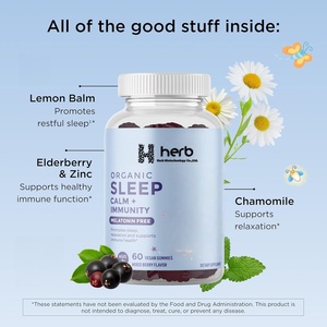 Thêm sức mạnh Vegan Cơm cháy & Vitamin C ngủ Gummies cho người lớn nam giới và phụ nữ - Product Image 3