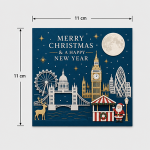 Carte de Noël pop-up 3D, carte de vœux de fêtes personnalisée, décoration en papier imprimée sur mesure, cadeau de bureau - Product Image 3