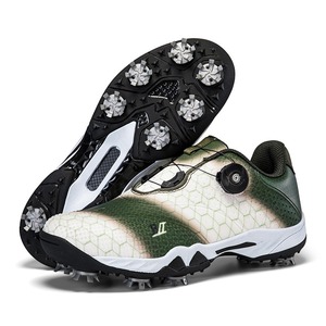 Zapatos de Golf con Diseño Hexagonal Rojo, Cierre Boa y Suela de Goma, Zapatillas Deportivas de Verano para Hombre - Product Image 4