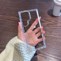 Étui antichoc transparent en TPU et acrylique pour Samsung Galaxy S25 S23/S24 Plus S22 Ultra, motif spatial