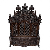 Grand Mandir indien pour Pooja aux prix d'usine, design de temple hindou pour la maison en bois de teck, qualité supérieure, fait main, grande taille.