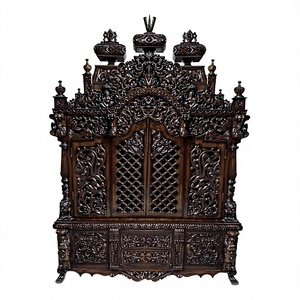 Indian Big Pooja <b>Mandir</b> at Factory Prices Hindu Temple Design for Home in Teak Wood Premium Quality Handmade Large Size Temple - Product Image 2