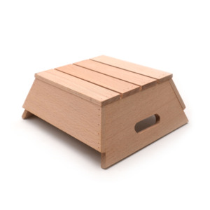 Panier de garde-manger organisation stockage des aliments organisateur panier large ouvert avant garde-manger bacs de <span class=keywords><strong>rangement</strong></span> panier en bois pour cadeau - Product Image 6