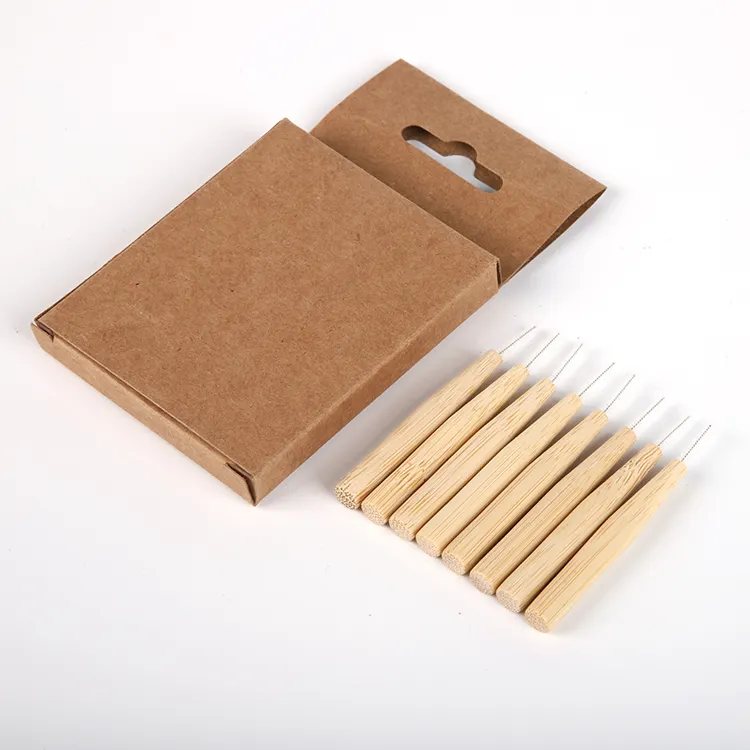 Eco Friendly Biodegradable Bamboo Tooth Pick Dental Oral Gum Care Supplies Bamboo Interdental Brush
