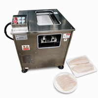 Machine industrielle de découpe de poisson en acier inoxydable 220V 1.1KW 200-300KG/H 1.5-6MM, machine à fileter le saumon