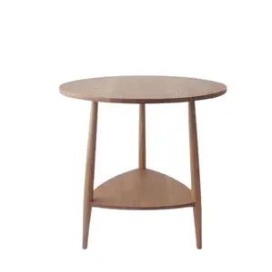 โต๊ะไม้กลมแบบแข็งสำหรับวางบนโต๊ะน้ำชาสำหรับพื้นที่แคบๆวางบนโต๊ะแบบเปิดโล่งด้านล่างโต๊ะ