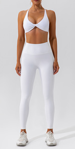 15 años Yoga Ropa <span class=keywords><strong>Marca</strong></span> Fabricantes Mujeres Yoga Shorts Conjuntos Espalda abierta Sujetador deportivo Conjuntos de yoga - Product Image 4