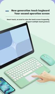 Custom logo 78keys Portable Slim Wireless Chargeable <b>bluetooth</b> Mouse and Round Key <b>Keyboard</b> - Product Image 3