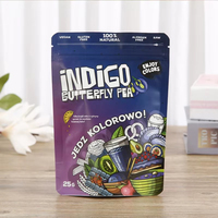 Sachets refermables en aluminium mat personnalisés avec fermeture éclair et encoche de déchirement pour l'emballage d'herbes, d'épices et d'aliments - Vente en gros