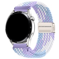 Montre 22mm en caoutchouc de silicone disponible fermoir magnétique en métal blanc orange rose jaune pour Garmin Forerunner 255s