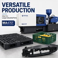 MA470T Hydraulische Horizontale Hoge-snelheid Volledig Automatische Mes-Vork Energiebesparende Fruitmand PP Vormmachine 51g/s 46g