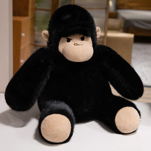 Imitazione animale di pezza Orangutan peluche Orangutan bianco e nero peluche di 3 taglie per il regalo del ragazzo - Product Image 2
