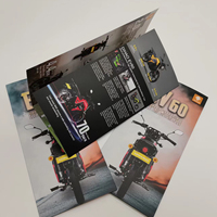 Dépliant publicitaire commercial personnalisé A4 A5 A6 Brochure de haute qualité en papier recyclé Service d'impression de brochures à trois volets
