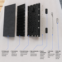 Module LED souple flexible imperméable P2.5 pour extérieur, IP65, pleine couleur, panneau LED incurvé pour mur vidéo extérieur de forme personnalisée
