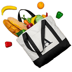 Atacado Elegante Oversize Eco-friendly Canvas Tote <span class=keywords><strong>Bag</strong></span> Top Zipper Encerramento Externo Interno Bolsos Carta para Gift Shopping - Product Image 5