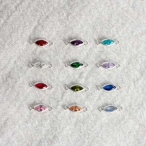 2025 Новый настоящий золотой наполненный маркиз 3x6 мм циркон ободок разъемы для постоянного браслета ювелирные изделия S925 Серебряный Камень прелести - Product Image 2