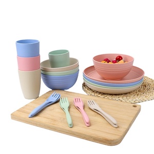 Services de vaisselle biodégradables en paille de blé, bols et contenants alimentaires en plastique, avec logo personnalisé - Product Image 3