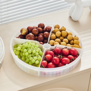 Spinning Lunch Box with Detachable Snack Spinner Rotating Divided Serving Tray with Lid Snack Box Portable <b>Container</b> for Kids - Product Image 5