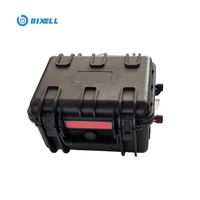 Batterie portable étanche LiFePO4 24V 25.6V 100Ah 200Ah 6000 cycles avec BMS 200A et affichage USB-C pour moteur de pêche à la traîne marine