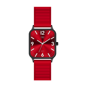 นาฬิกา Vista Wandering Watch, สายซิลิโคนทรงเหลี่ยมโค้งมนขนาด 35 มม., มีหลายเฉดสีสำหรับงานปาร์ตี้ ใช้ได้ทุกวัน และเข้ากับธุรกิจ - Product Image 1