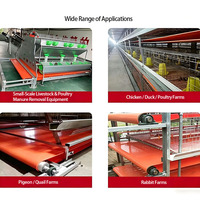 Bande transporteuse en PVC résistant aux hautes températures pour l'évacuation automatique du fumier de volaille (poulet, canard, oie, caille, dinde)