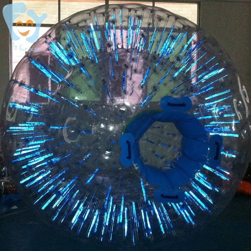 Boule de Zorb géante gonflable en PVC, jouet de sport d'extérieur, 2.5m/1.8m 1.0mm