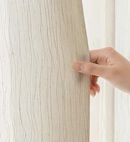 Tissu de rideau en lin de haute qualité de 300 cm, style doux et transparent, rideaux de fenêtre, salon