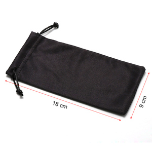 תיק אחסון למשקפי שמש בהתאמה אישית של YWGUDA עם בד דמוי זמש בצורת מלבן, עיצוב אופנתי לשקית ניקוי משקפיים - Product Image 2