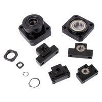 Unité de support de vis à billes EK10 EF10 EK12 EF12 avec roulement |   Support d'extrémité flottant fixe de précision pour l'automatisation et l'usinage CNC