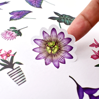 Livre d'autocollants personnalisés pour adultes avec impression de motifs de scrapbooking avec autocollant