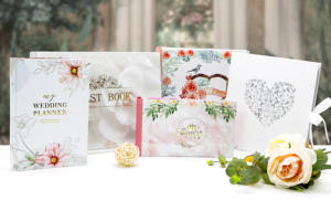 Custom Dream Wedding Designs Mr. & Mrs. Photo Booth Album con Memo bolsillos transparentes Book Bound Photo Album barato en línea - Product Image 2