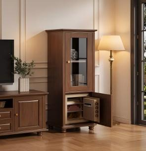 Coffre-fort domestique en bois massif haute sécurité, résistant au feu et anti-effraction, pour le stockage d'objets de valeur - Product Image 2