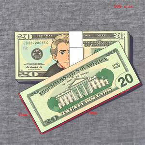 200 Piezas de Billetes de Dólar Estadounidense de Juguete, Efecto Película, para Decoración de Fiestas de Graduación, 78*33mm, 50% de Tamaño - Product Image 2