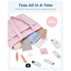 Sac fourre-tout matelassé personnalisé pour femmes - Sac fourre-tout de travail avec compartiments, sac à main matelassé pour les voyages et le bureau - Product Image 3