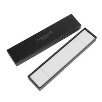 Boîte à crayons en carton rigide noir mat recyclable personnalisée, avec estampage à chaud en or, gaufrage, fermeture magnétique, cadeau