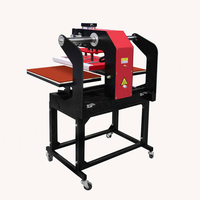 Nouvelle presse à chaud automatique à double station et double tête pour sublimation de T-shirts, avec plateau chauffant à basse température