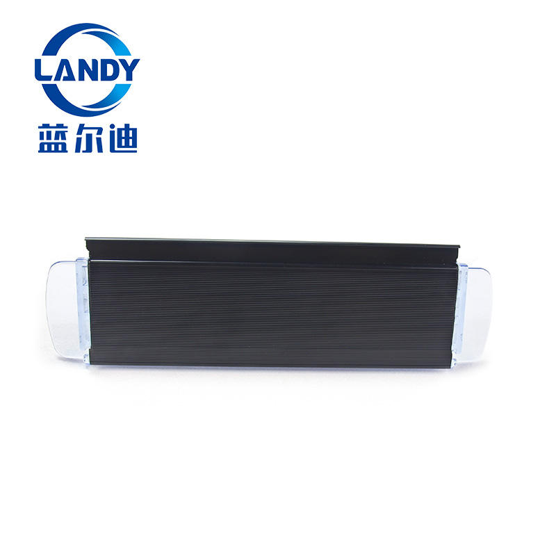 Couverture de piscine automatique noire